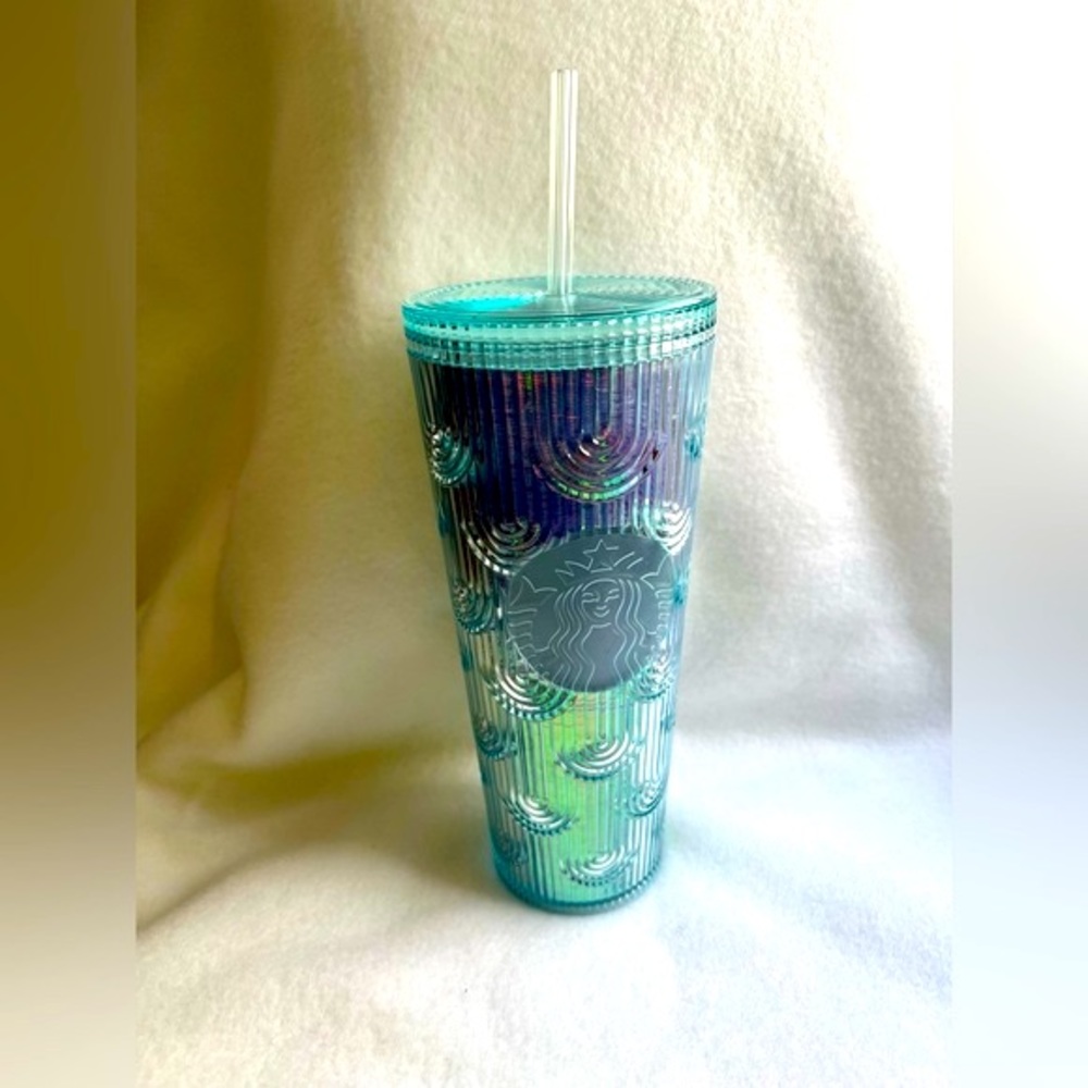 Starbucks Mermaid Iridescent Green, Summer 2022, NWT, 24 OZ, Venti Tumbler